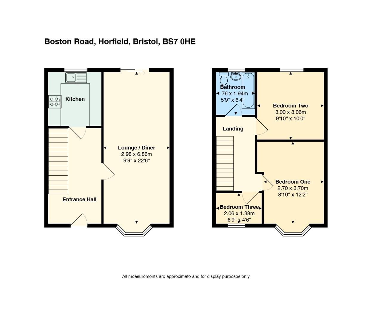 Floorplan for Boston Road, Bristol